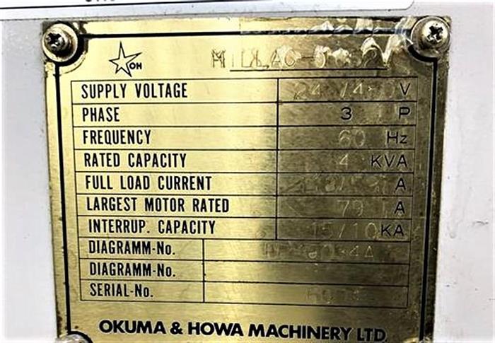 Used 2006 Okuma & Howa Millac 1052V