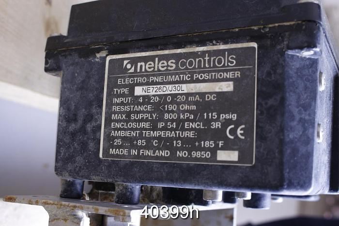 Used Neles Jamesbury 8" V-ball Control Valve #40399