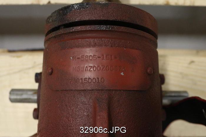 Used Duff Norton M-5805-151-B Worm Gear Actuator #32906