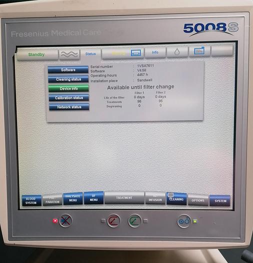 Gebraucht Fresenius 5008 S CorDiax Dialysegerät V4.58