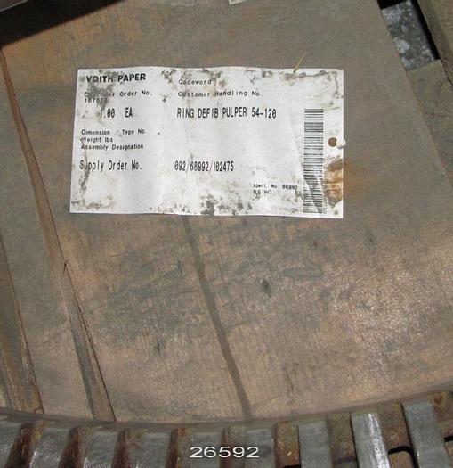 Unused Voith SLUSHMAKER Voith 54" Slushmaker Defibering Ring (Stator), Unused #26592