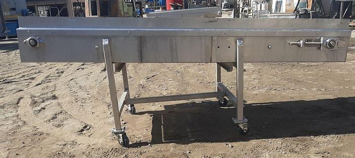 Used Conveyor, Belt, 24" x 80", S/st, 0.5 HP, Incline #S744490