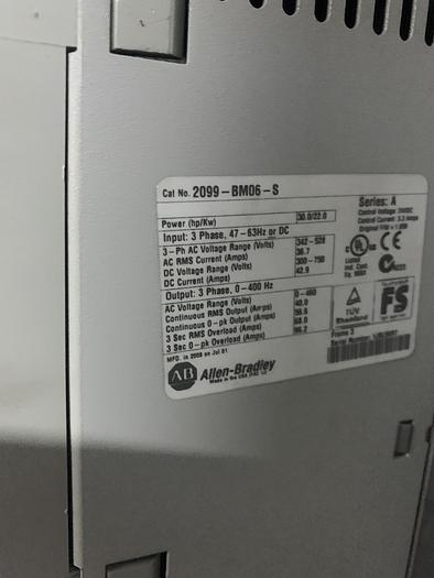Used ALLEN BRADLEY DRIVE SYSTEM MFG. 2008