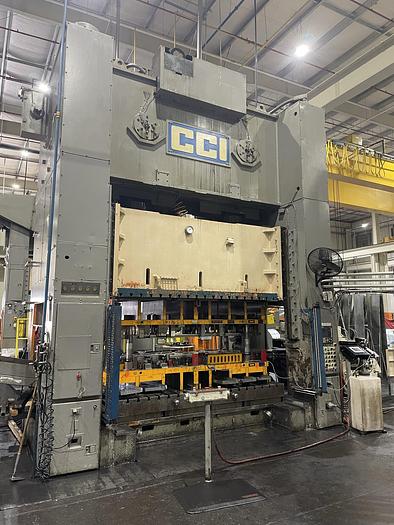 Used CCI 600 ton 120"x60" SSDC Stamping Press