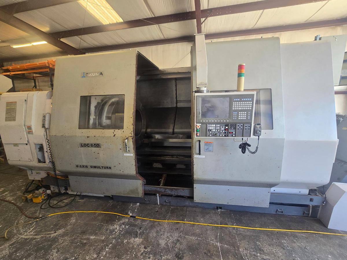 Used 2007 Okuma LOC 650/1750 2SC, 4-Axis CNC Lathe with VERY LARGE 22" Bore