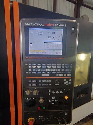 Used Used 2014 Mazak QTN 450II x 80″ with 2156 Total Hours, CNC Lathe