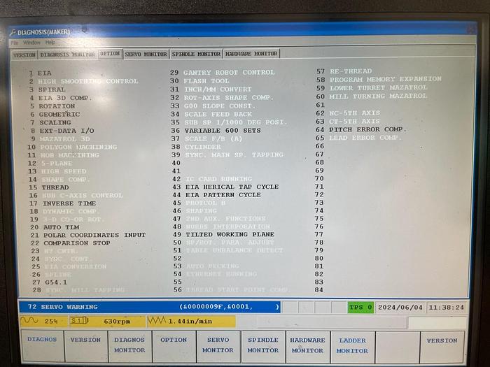 Used 2009 Mazak Quick Turn Nexus 350-II x 60"