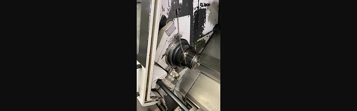 Used Used 2005 Mazak QTN 250MSY Multi Tasking CNC Lathe with ATS Bar Feeder