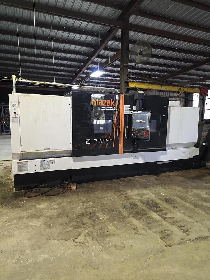 Used 2018 Mazak Smooth Quick Turn 450 x 80" TOTAL CUT 2227 HOURS
