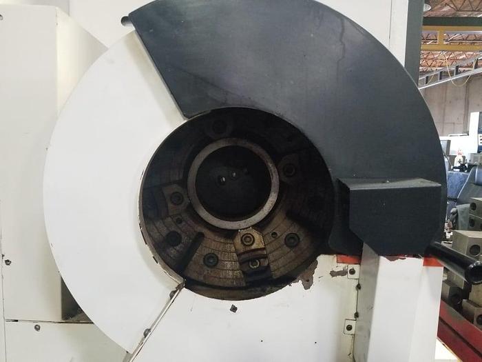 Used Used 2014 Mazak Slant Turn 550 x 120″ CNC Lathe with 10.8″ Bore