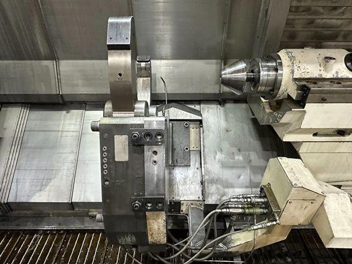 Used 2012 Mazak Cybertech Turn 5500M with 14.75″ Bore Multi-Tasking CNC Lathe for Oil Industry