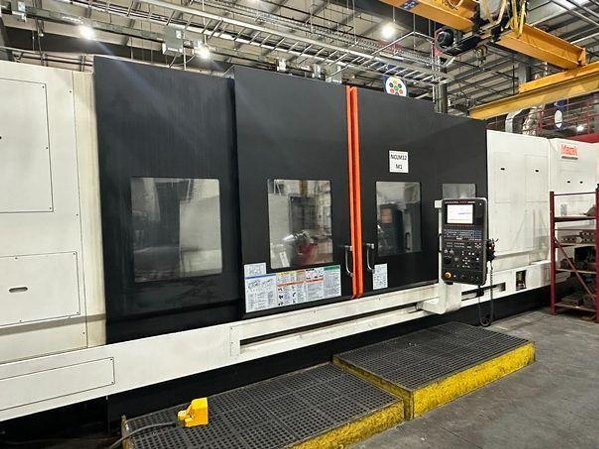 Used 2012 Mazak Cybertech Turn 5500M with 14.75″ Bore Multi-Tasking CNC Lathe for Oil Industry