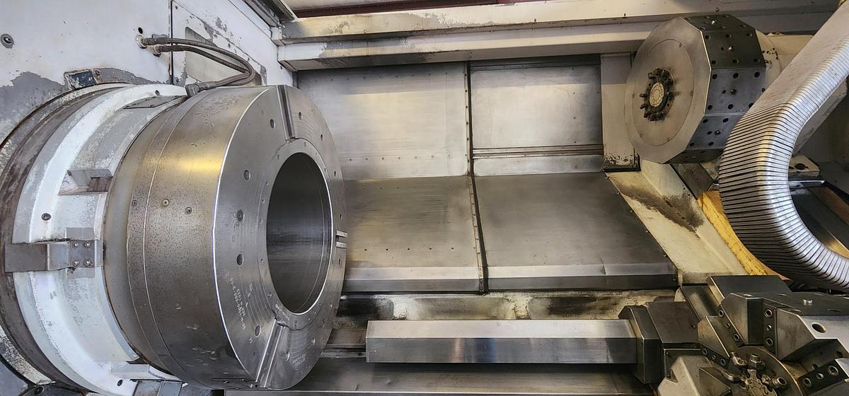 Used 2007 Okuma LOC 650/1750 2SC, 4-Axis CNC Lathe with VERY LARGE 22" Bore