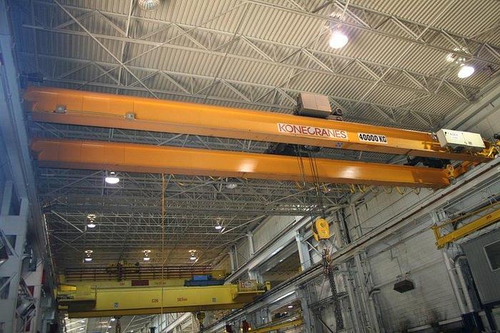 Used 2010 KONE CXT700 40 TON x 52′ OVERHEAD CRANE