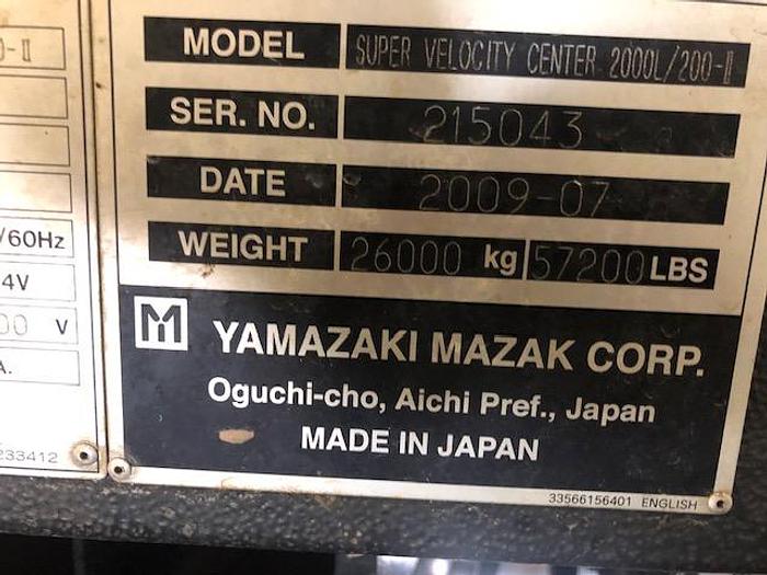 Used Used 2009 MAZAK SVC 2000 L/200 HI-VELOCITY VMC