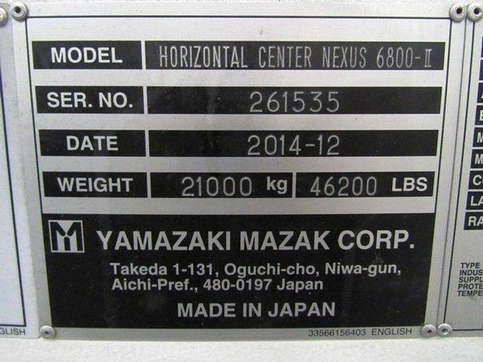 Used Used 2015 Mazak HCN 6800II Horizontal Machining Center
