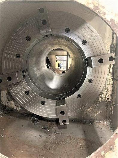 Used USED 2007 MAZAK SLANT TURN 80NR 22″ BIG BORE CHUCKER CNC LATHE