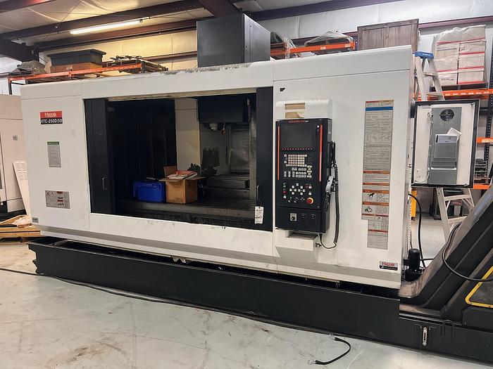 Used 2012 Mazak VTC250/50D CNC Vertical Machining Center with 4th Axis