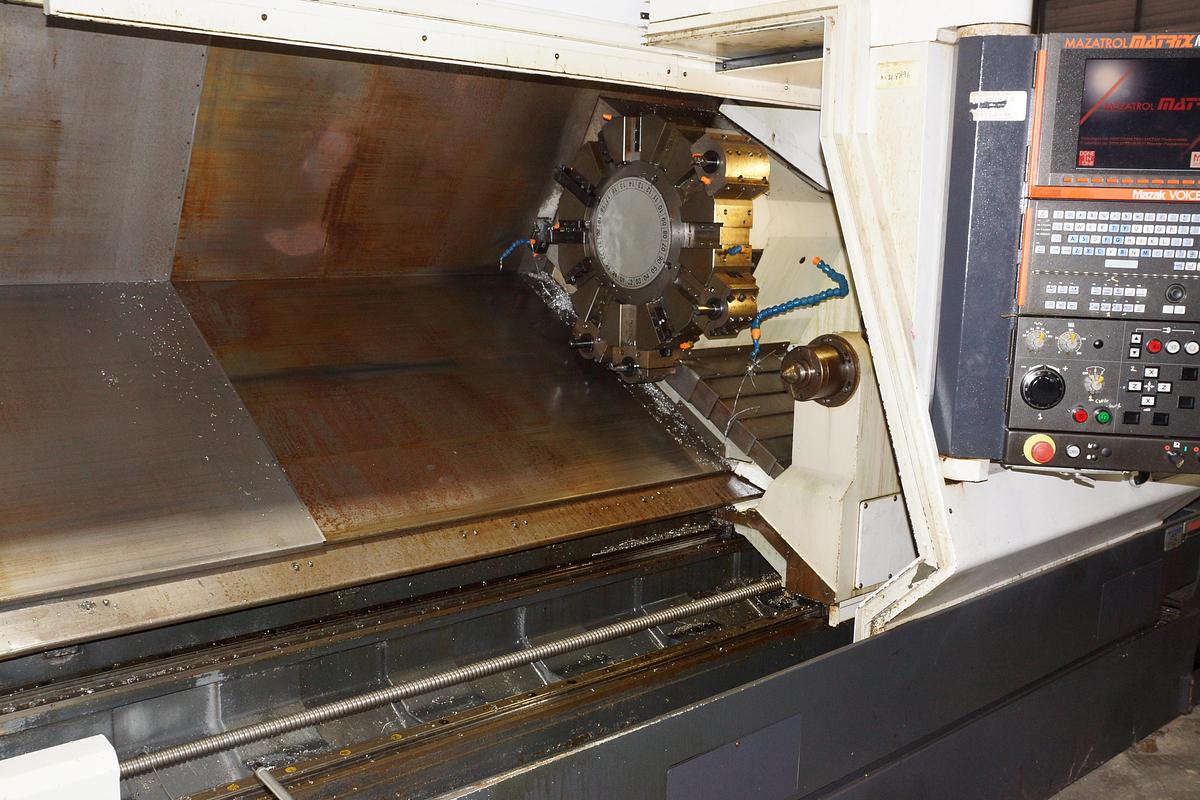 Used 2007 Mazak QTN 450II x 80″ CNC Lathe