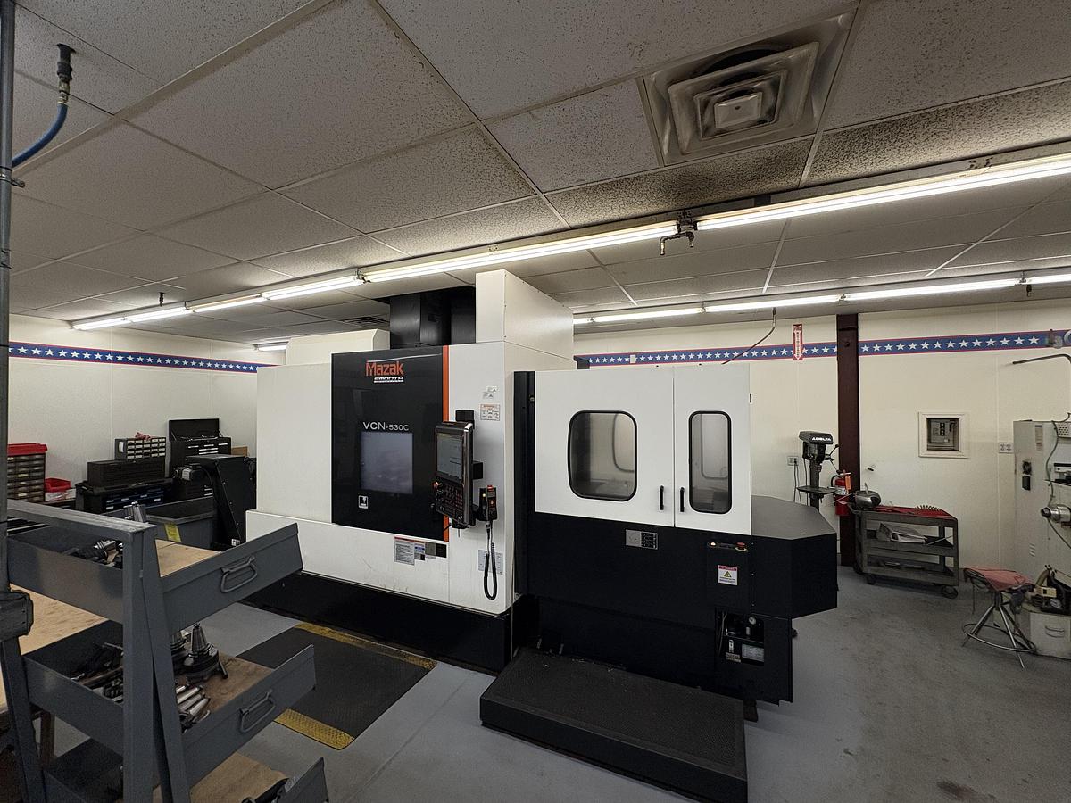 Used 2018 Mazak VCN 530C with Pallet Changer and 4th Axis Rotary Table