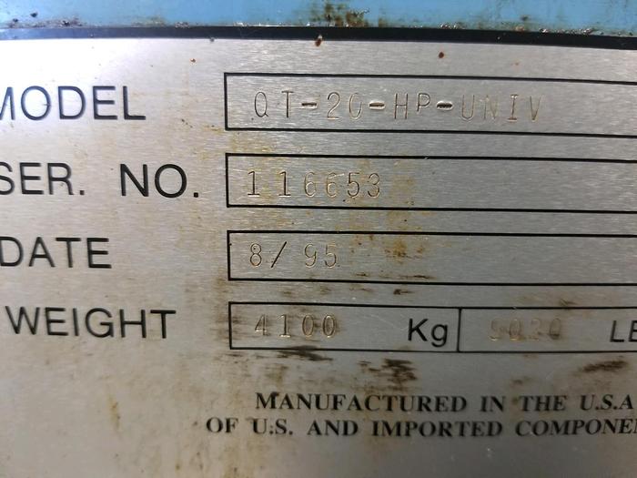 Used Used 1995 Mazak QT 20HP CNC Lathe
