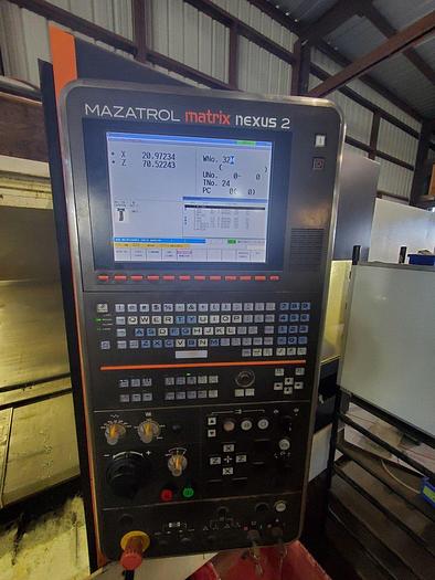 Used Used 2014 Mazak QTN 450II x 80″ with 2156 Total Hours, CNC Lathe