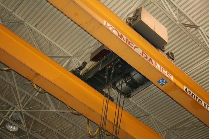 Used 2010 KONE CXT700 40 TON x 52′ OVERHEAD CRANE
