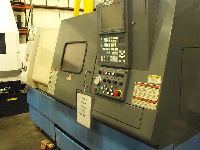 Used USED 2000 MAZAK QUICK TURN 300 CNC LATHE