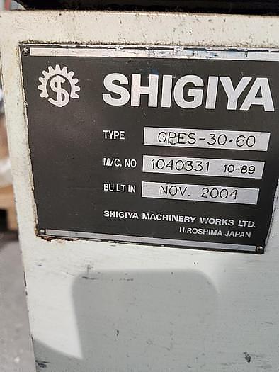 Used 2004 SHIGIYA  GPES-30.60 CNC ECCENTRIC/POLYGON CYLINDRICAL GRINDER, 11.8" x 24.8"