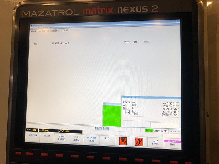 Used Used 2015 Mazak HCN 6800II Horizontal Machining Center