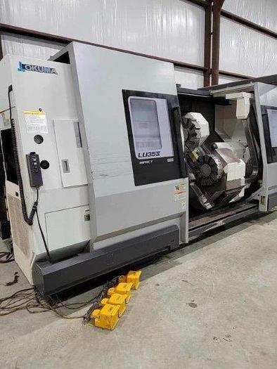 Used Used 2018 Okuma LU-35II/1500 2-Saddle CNC Turning Center