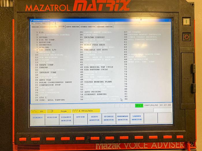Used Used 2009 MAZAK SVC 2000 L/200 HI-VELOCITY VMC