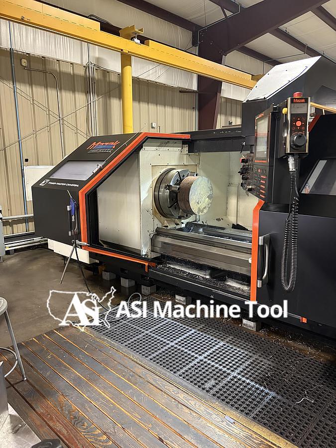 Used 2018 Mazak Powermaster Universal/3000 CNC Hollow Spindle Lathe with 12.5" Bore