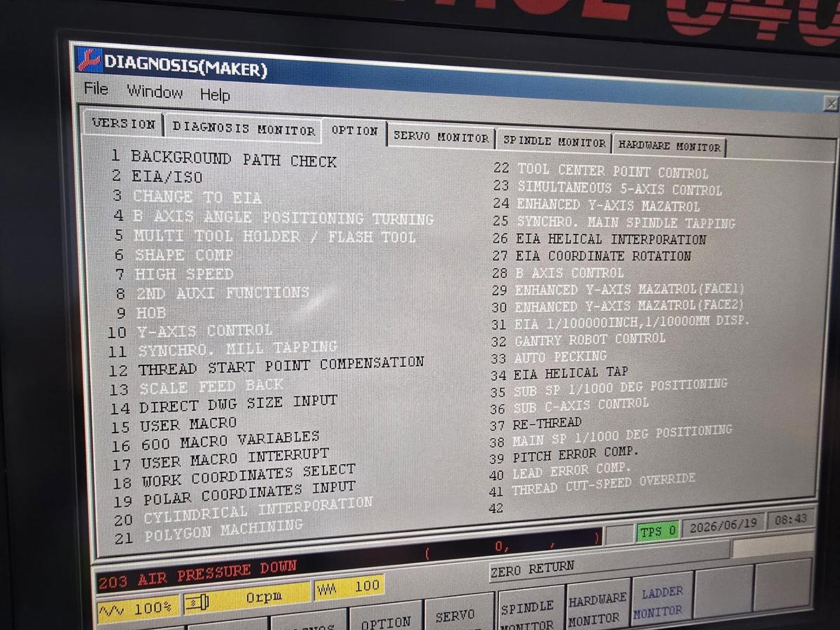 Used 2012 Mazak M5N x 120in CNC Lathe