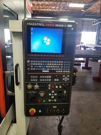 Used Used 2014 Mazak Slant Turn 550 x 120″ CNC Lathe with 10.8″ Bore