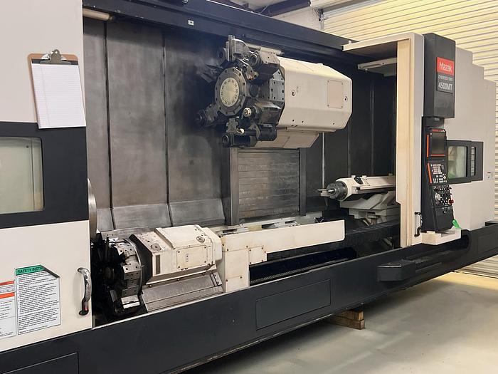 Used 2007 Mazak Cybertech 4500MT x 120" Multi-Tasking CNC Lathe w/ 10.5" Bore