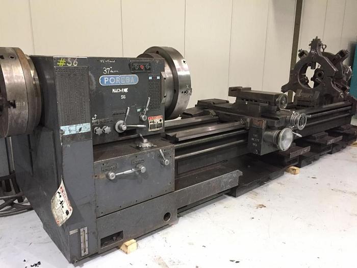 Used Hollow Spindle 12.5 Hole Poreba Manual Lathe 36″ x 120″
