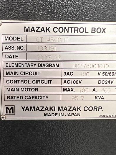 Used 2007 Mazak Cybertech 4500MT x 120" Multi-Tasking CNC Lathe w/ 10.8" Bore