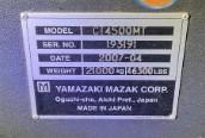 Used 2007 Mazak Cybertech 4500MT x 120" Multi-Tasking CNC Lathe w/ 10.5" Bore