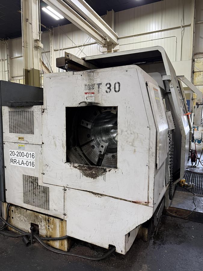 Used 2007 Okuma LOC 650 2SC, 4-Axis CNC Lathe with 22" Bore