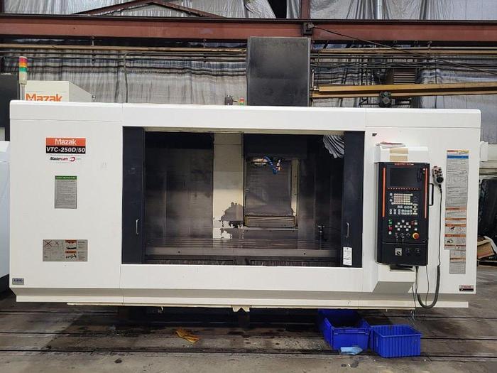 Used 2012 Mazak VTC250/50D CNC Vertical Machining Center