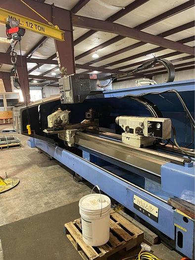 Used Used 2000 Mazak M5N /3000 CNC Lathe with 0.004 from TS to Headstock