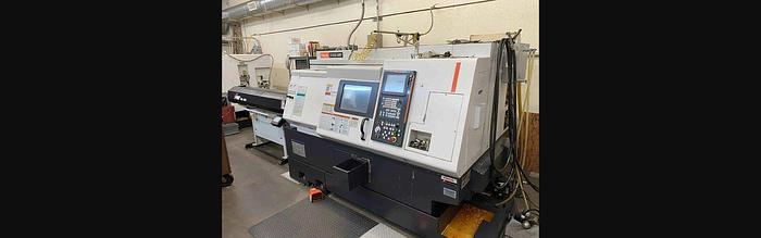 Used Used 2010 Mazak QTN 100MSY Multi-Tasking CNC Lathe with ATSML-565 Barfeed