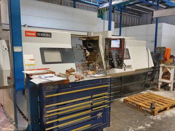 Used Used 2006 Mazak QTN 450II x 80″ CNC Lathe
