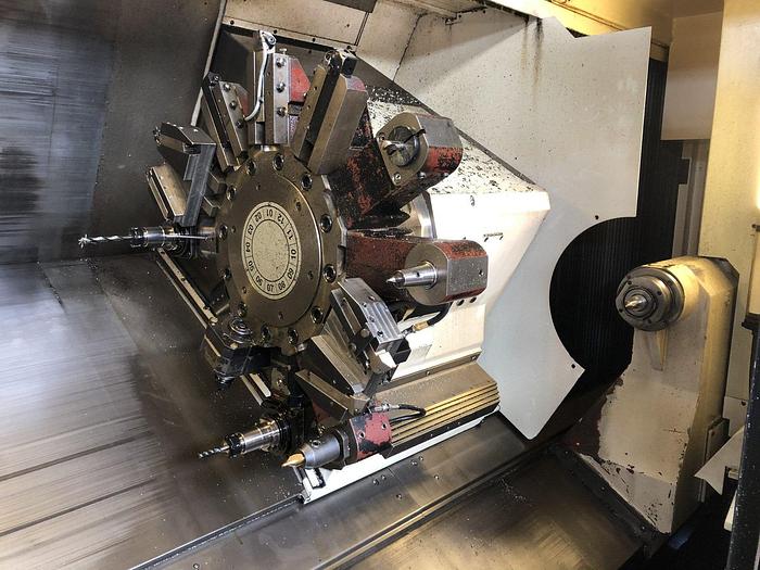 Used Used 2014 Mazak QTN 350IIMY CNC Multi Tasking Lathe