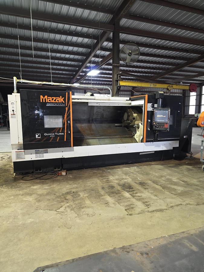 Used 2018 Mazak Smooth Quick Turn 450 x 80" TOTAL CUT 2227 HOURS