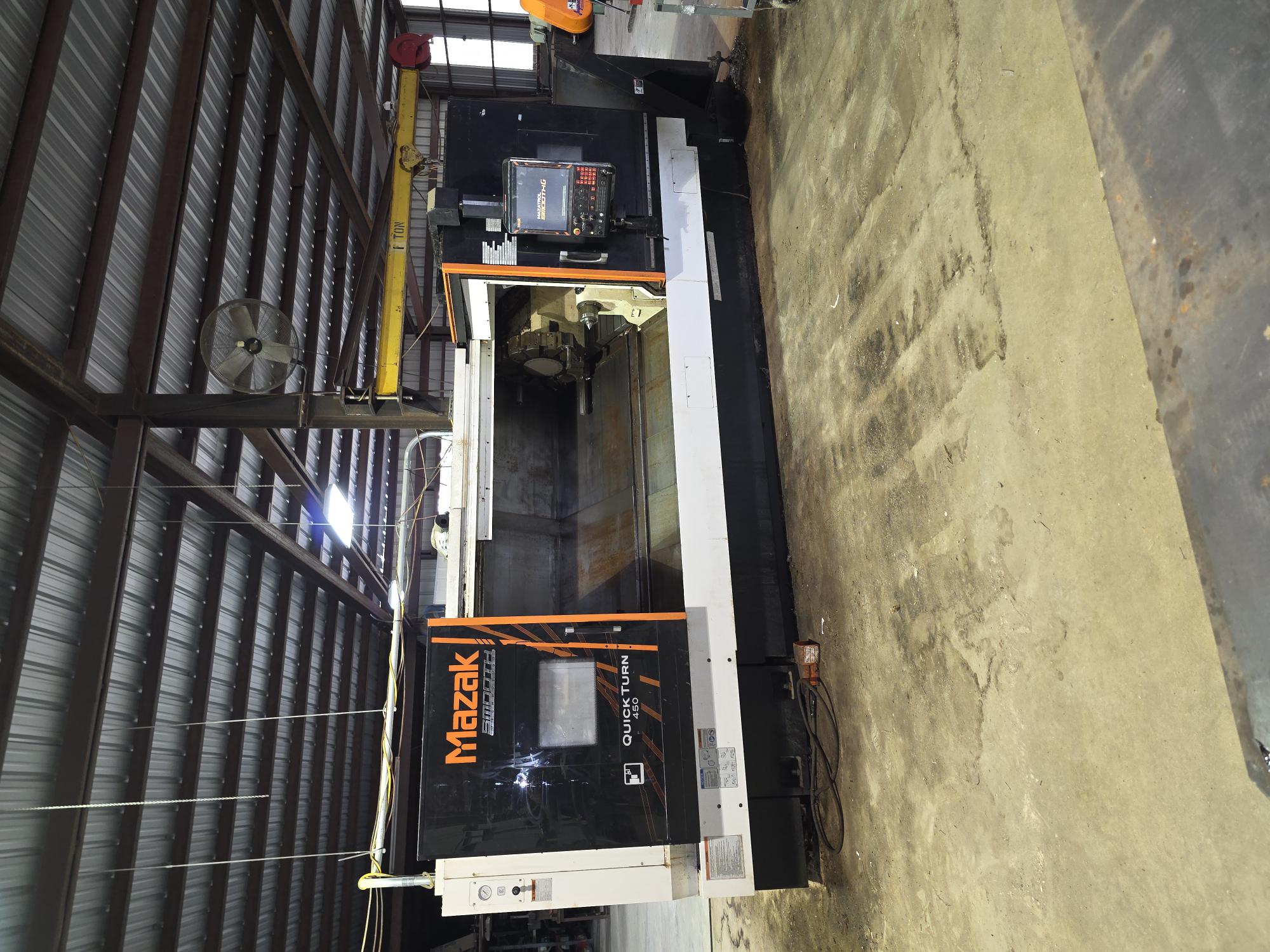 Used 2018 Mazak Smooth Quick Turn 450 x 80"             TOTAL CUT 2227 HOURS