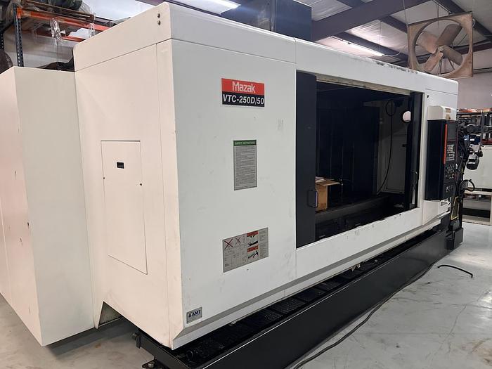 Used 2012 Mazak VTC250/50D CNC Vertical Machining Center with 4th Axis