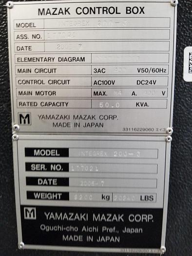 Used Used 2005 Mazak Integrex 200III Multi Axis CNC Lathe