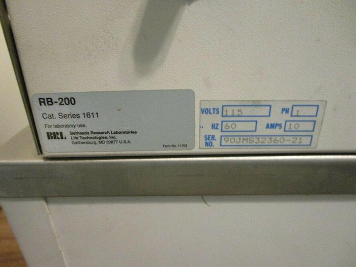 Used BRL Life Technologies Model: RB-200 Circulating Water Bath